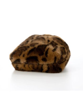 UNBILLION カシュカシュ cachecache / フリルショルダー付エコファー巾着バッグ レオ