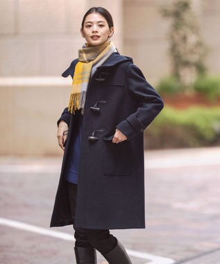 J.PRESS LADIES 【洗える】EASY WOOL チュニック ニット ブルー系