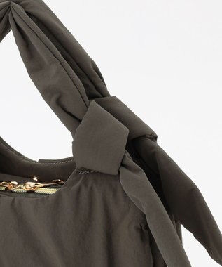 LA BAGAGERIE 【maison vert】 【撥水】リボンフワフワ２WAYトート カーキ