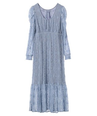 earth music&ecology 総レースワンピース Blue