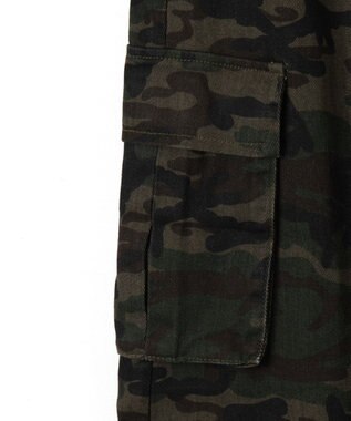 WEGO カモフラジップカーゴスカート カーキ