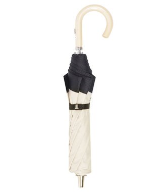 MOONBAT 【晴雨兼用日傘】ランバン コレクション（LANVIN COLLECTION）折りたたみ日傘 グログランリボン ベージュ