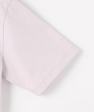 23区 S 【SLOW/一部店舗限定】MVSコットン ロゴTシャツ ラベンダーxオフホワイトロゴ