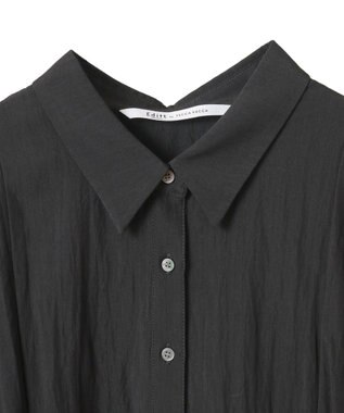 YECCA VECCA 【接触冷感】裾バルーン切替デザインヘムシャツ Khaki