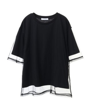 Green Parks BEST PRICE チュールレイヤードプルオーバー Black