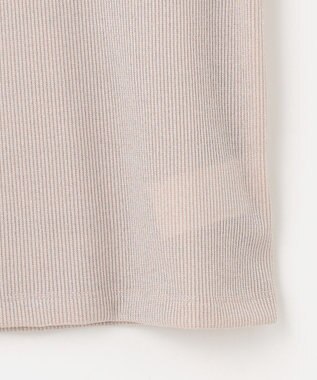 ANY L 【洗濯機可】ラメテレコTシャツ ベージュラメ