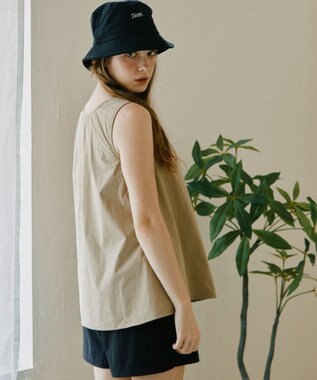 San-ai Resort（三愛水着楽園） 【カップ付きセット水着】タンキニ セット水着　無地【Ungrid（アングリッド）】 ベージュ