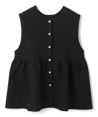 UNFILO 【VERY×UNFILOコラボ】2WAY ペプラムジレ ブラック