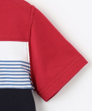 J.PRESS KIDS 【110-130cm】40/2 天竺ブロッキング Ｔシャツ レッド系