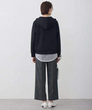 ICB 【WEB限定カラーあり】ソフトダンボール ジップアップ フーディ ブラック