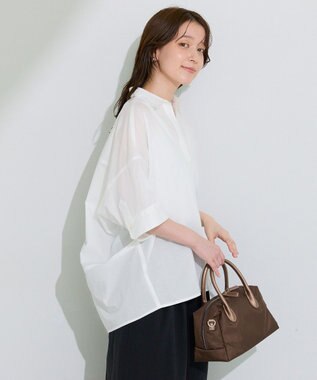 Green Parks ＵＶカットスキッパー半袖シャツ Off White