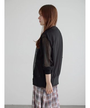 Te chichi 14GミドルVネックカーディガン《2026 SUMMER LOOK item》 ブラック