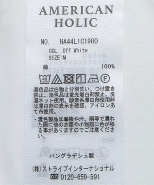 AMERICAN HOLIC スクエアカットプルオーバー Off White