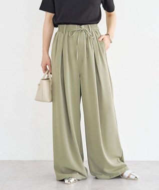 Green Parks サテンコクーンパンツ