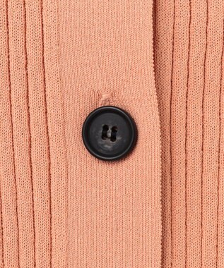 UNFILO 襟付きクロップドカーディガン アプリコット