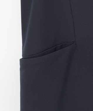 J.PRESS LADIES S ハリプルライトジャージー ロング ジレ ネイビー系