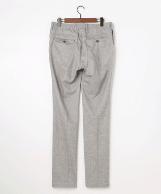 JOSEPH ABBOUD 【ストレッチ/ウエストも伸びる】ウールライクフランネルジャージーパンツ ライトグレー系