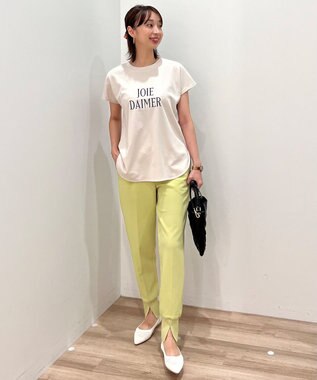 UNFILO 【UVケア/接触冷感】汗ジミ防止 撥水ロゴT [新色]グレージュ地×ネイビーロゴ