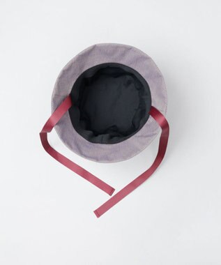 AURORA 【 ANNA SUI（アナ スイ）】ネコ耳ロゴ刺しゅうクロッシェハット パープル