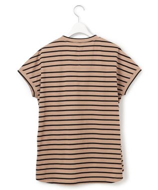 J.PRESS YORK STREET 【WOMEN】フレンチスリーブ ボーダーTシャツ ブラウン系1