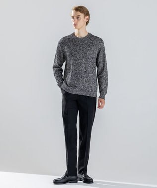 JOSEPH HOMME 【新素材】ペーパーウールミックス　クルーネックニット ライトグレー系