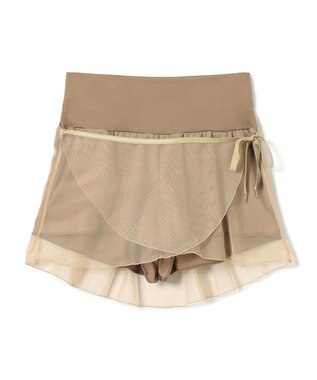 Chacott ショートパンツ付スカート シャンパン