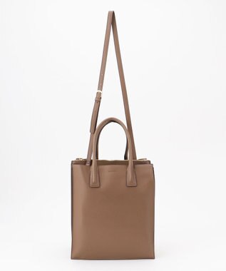 LA BAGAGERIE 【MONICA】アコーディオンスクエアトートM チョコ