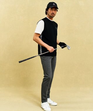 23区GOLF 【MEN】バックメッシュジャージーパンツ ライトグレー系