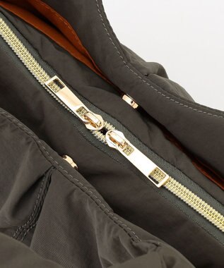 LA BAGAGERIE 【maison vert】 【撥水】リボンフワフワ２WAYトート カーキ