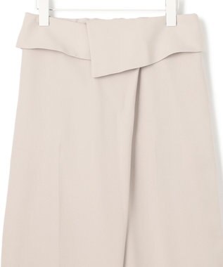 ICB L 【UVケア・接触冷感・速乾・防シワ・洗える】 FluidBackSatin デザインワイドパンツ トープ系