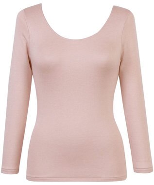 Wing あったかインナー 綿混 裏起毛 よく伸びる素材 【ラクのびサーモ】 8分袖 長袖 秋 冬 EL6813 ウイング／ワコール