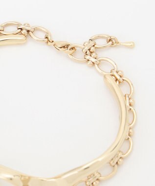 組曲 【2SET】メタルバングル パールセットブレスレット ゴールド系