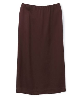 BEIGE， CASSITER / リネンブレンド サテンスカート Bordeaux