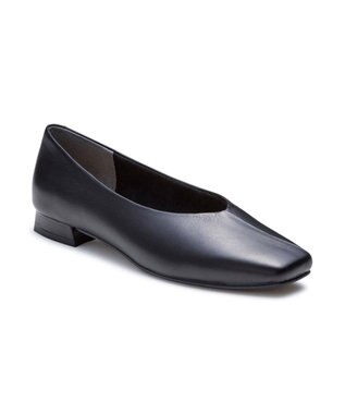 REGAL FOOT COMMUNITY 【リーガルレディース】F69Q スクエアカッターシューズ フラットシューズ ブラック