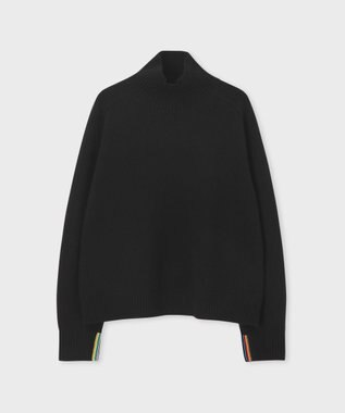 Paul Smith インターシャ ストライプ ニット ブラック