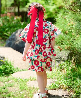 ANY KIDS 【any FAM×サンリオキャラクターズ】2WAY 甚平セット ハローキティ×牡丹