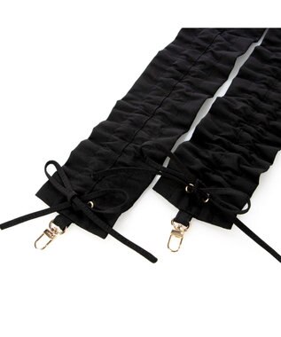 UNBILLION カシュカシュ cachecache / フリルショルダー付エコファー巾着バッグ レオ