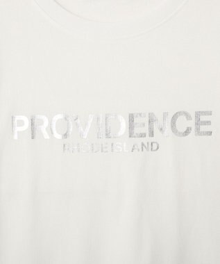 AMERICAN HOLIC SILVERプリント半袖Tシャツ Off White