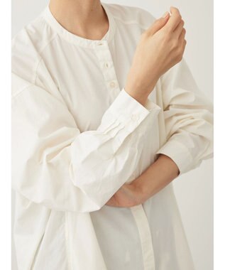 AMERICAN HOLIC バンドカラーシャツワンピース Ivory