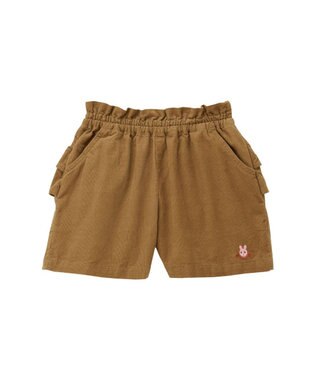 MIKI HOUSE HOT BISCUITS 【80-120cm】 コーデュロイハーフパンツ ベージュ