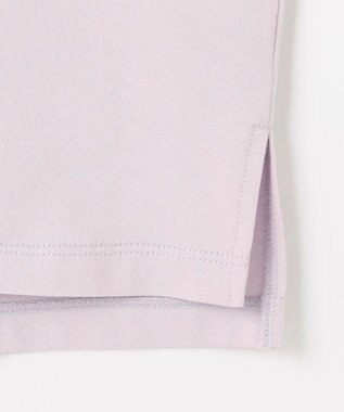 23区 S 【SLOW/一部店舗限定】MVSコットン ロゴTシャツ ラベンダーxオフホワイトロゴ