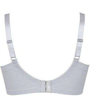 Wing フルカップブラ　背中の段差すっきり　カップ肌側は綿混素材　バストをしっかり包み込む　ウイング／ワコール　KB2114 グレー