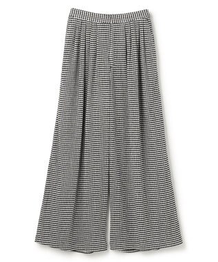 uncrave 【ご好評につき追加生産】ギンガムチェック ワイドパンツ ブラック×ホワイト