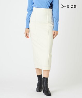 BEIGE， MAZARINE / Iラインスカート Ecru