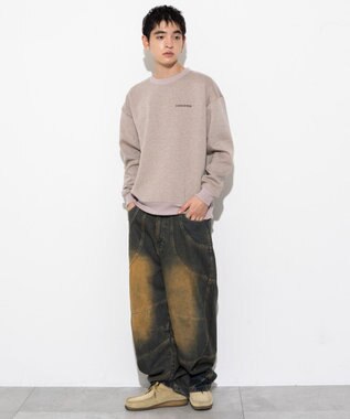 WEGO 【ユニセックス着用ITEM】CONVERSEバックサガラプルオーバー グレー