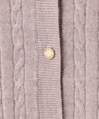 J.PRESS LADIES 【洗える】KNIT BASIC クルーネック カーディガン ベージュ系