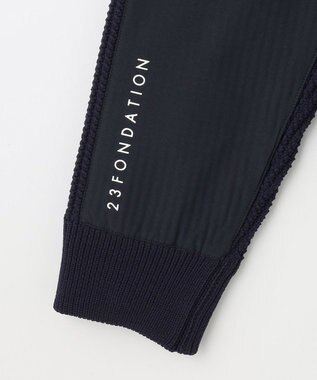 23区GOLF 【23Fondation/MEN】ワッフル ニット ネイビー系