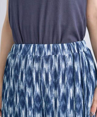 Green Parks シアーカットワイドパンツ Blue