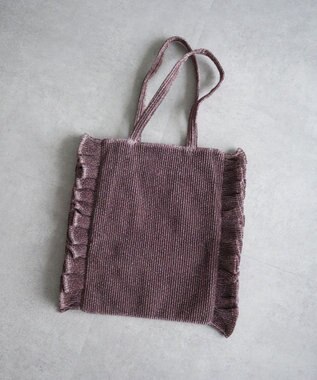 Green Parks ・ＱＵＯＮ　ラメフリルシンプルトート Pink