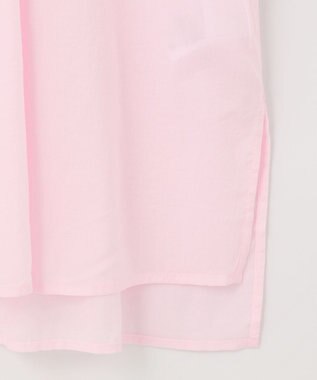 ANY 【洗える】シャーリングチュニック ブラウス ピンク系